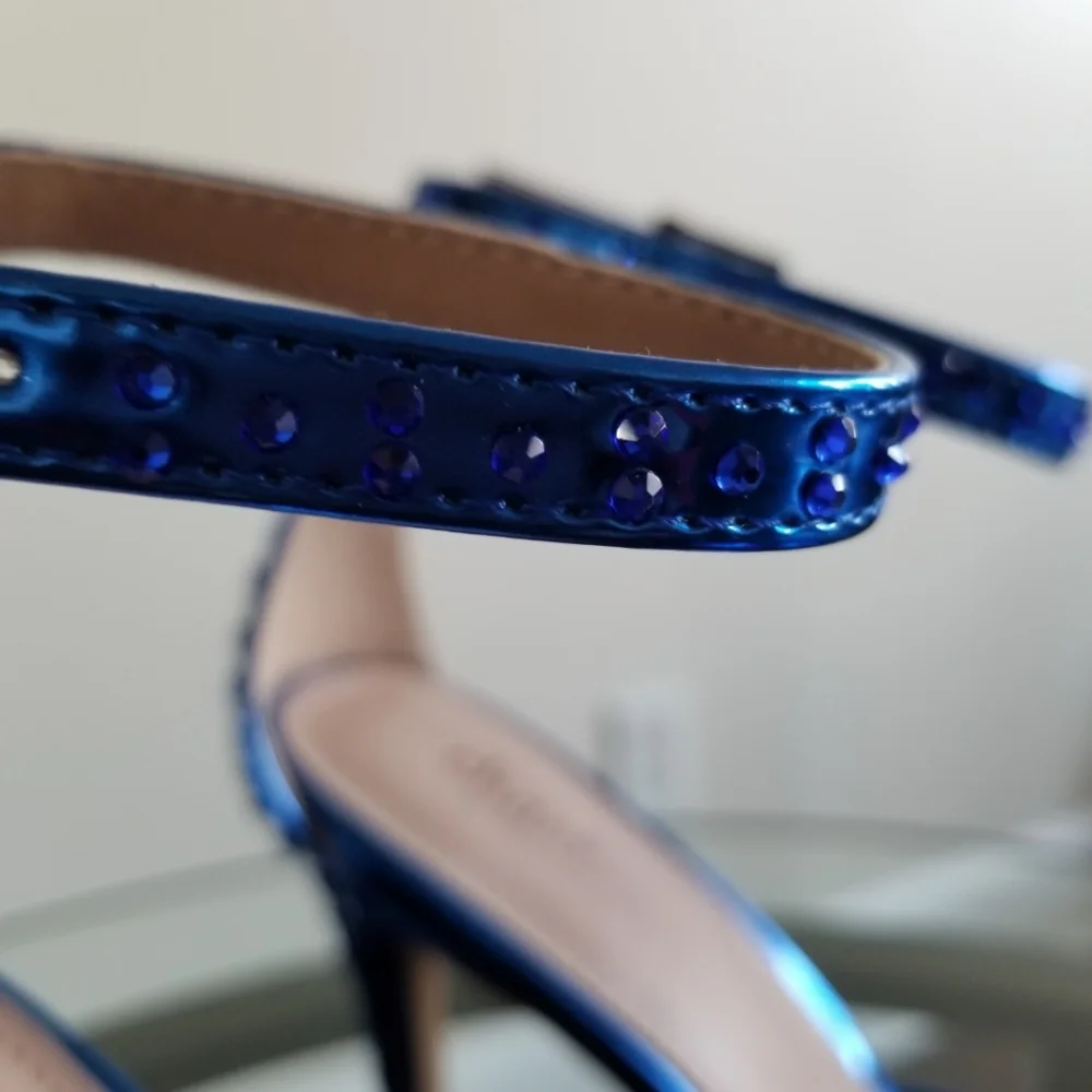 🆕️⬇️Charles by Charles David POISON Stiletto Ankle Strap Pump - Picture 7 of 16